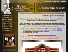 Tablet Screenshot of fletchercigars.com